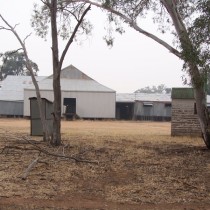 Iconic Aussie Shearing Shed. Hay