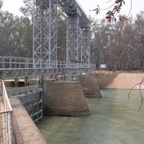 Large Weir and Superstructure. Hay