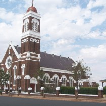 Large Cathedral in Street. West Wyalong